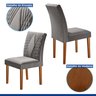 Conjunto Sala de Jantar Mesa Tampo Slim Plus Vidro 120x90cm com 4 Cadeiras Elis Yescasa - 6