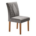 Ver mais imagens de Conjunto Sala de Jantar Mesa Tampo Smart Plus Vidro 120x90cm com 4 Cadeiras Elis Yescasa