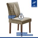 Ver imagem 7 de Conjunto Sala de Jantar Mesa Tampo Slim Plus Vidro 170x90cm com 6 Cadeiras Elis