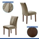 Ver imagem 6 de Conjunto Sala de Jantar Mesa Tampo Slim Plus Vidro 170x90cm com 6 Cadeiras Elis