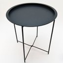 Ver mais imagens de Mesinha Lateral Moderna Minimalista Industrial Mesinha Canto Preta