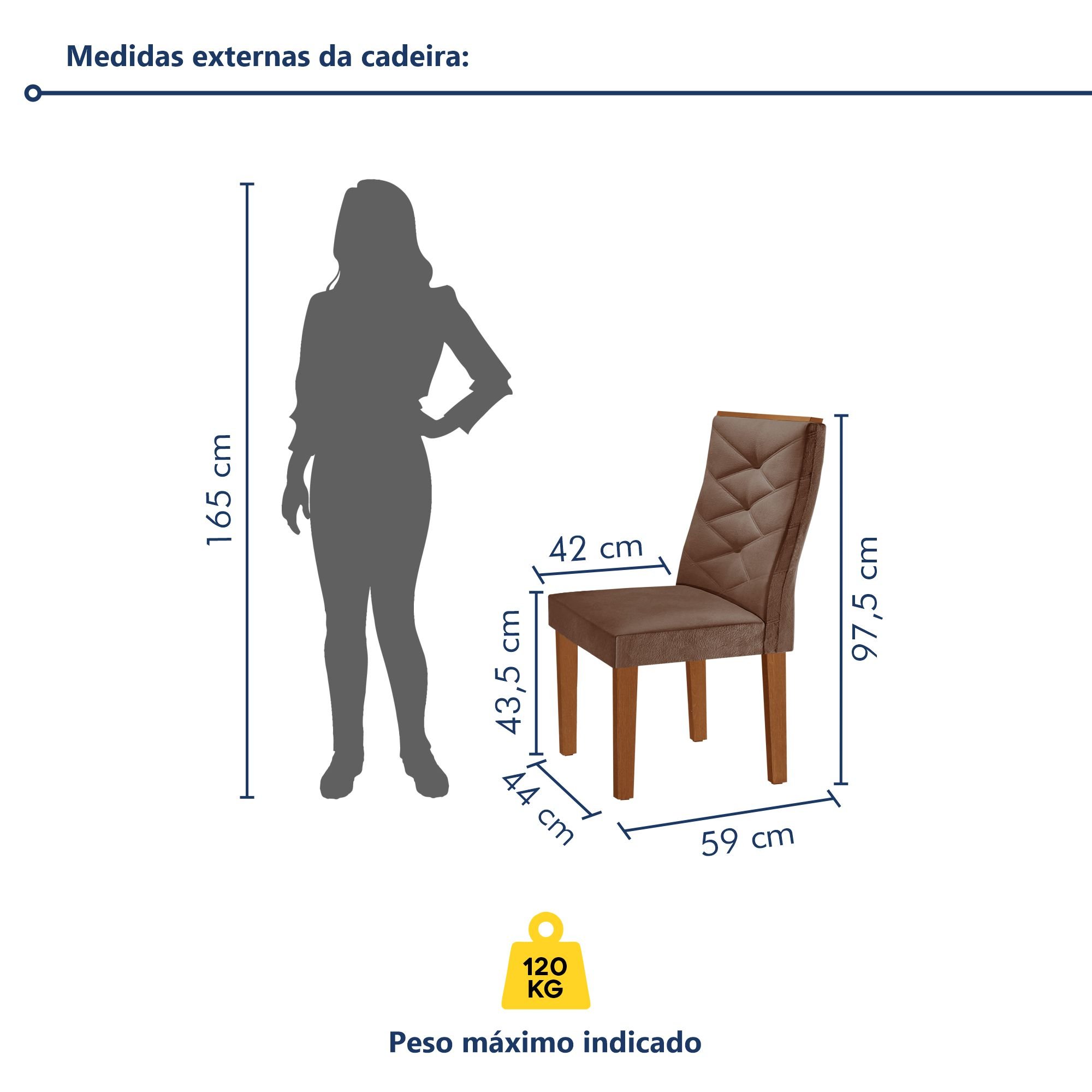 Conjunto Mesa Redonda com Vidro e 4 Cadeiras Tampo Barcelona Yescasa - 10