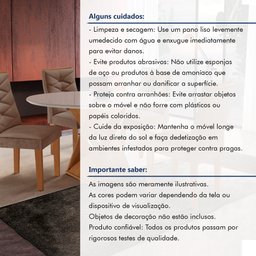 Conjunto Mesa Redonda com Vidro e 4 Cadeiras Tampo Barcelona Yescasa - 13