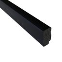 Ver imagem 1 de Rodapé Poliestireno 3cm Liso Preto 50003 Arquitech - 2,4 Metros