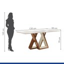 Ver imagem 6 de Conjunto Sala de Jantar Mesa Laguna Tampo Slim Plus Vidro 120x90cm com 4 Cadeiras Laguna Yescasa 