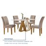 Conjunto Sala de Jantar Mesa Laguna Tampo Slim Plus Vidro 120x90cm com 4 Cadeiras Laguna Yescasa  - 9