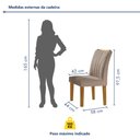 Ver imagem 1 de Conjunto Sala de Jantar Mesa Laguna Tampo Slim Plus Vidro 120x90cm com 4 Cadeiras Laguna Yescasa 