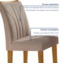 Ver imagem 7 de Conjunto Sala de Jantar Mesa Laguna Tampo Slim Plus Vidro 120x90cm com 4 Cadeiras Laguna Yescasa 