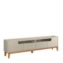 Ver imagem 5 de Rack com 220cm Cantos Arredondados 4 Portas para Tv 75 Flip 2.2 Patrimar Off White