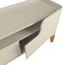 Ver imagem 4 de Rack com 220cm Cantos Arredondados 4 Portas para Tv 75 Flip 2.2 Patrimar Off White
