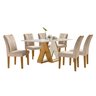 Conjunto Sala de Jantar Mesa Laguna Tampo Slim Plus Vidro 170x90cm com 6 Cadeiras Laguna - 14