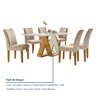Conjunto Sala de Jantar Mesa Laguna Tampo Slim Plus Vidro 170x90cm com 6 Cadeiras Laguna - 8