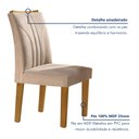 Ver imagem 5 de Conjunto Sala de Jantar Mesa Laguna Tampo Slim Plus Vidro 170x90cm com 6 Cadeiras Laguna