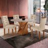 Conjunto Mesa Redonda com Vidro e 4 Cadeiras Tampo Barcelona Yescasa - 2