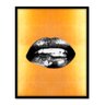 Quadro "Lips" Adriana Figueiredo Mercado da Imagem Obra Assinada Preto - 2