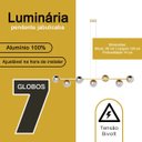 Ver imagem 4 de Pendente Luminaria Lustre de Teto Jabuticaba de 7 Globos Decoração Casa Cozinha Sala Escritório