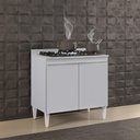 Ver imagem 4 de Balcão de Cozinha para Cooktop 80cm Flórida Cinza Claro - Lumil
