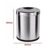 Cesto de Lixo em Inox 13 Litros com Tampa Vai e Vem Home - 2