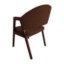 Ver imagem 4 de Kit 2 Cadeiras de Jantar Helen Madeira Maciça Mel Premium Facto Design Moderno - Marrom