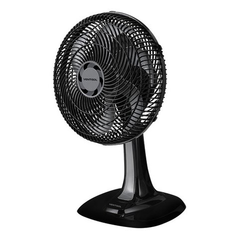 Ventilador de Mesa Turbo Premium 6 Pás 30cm Ventisol - 127v - Preto - Prata - 30 Cm - 60 Hz - Plásti