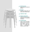 Ver imagem 7 de Conjunto Mesa Extensível com 4 Banquetas Branco Carraro