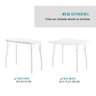 Conjunto Mesa Extensível com 4 Banquetas Branco Carraro - 8