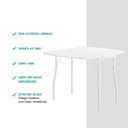 Ver imagem 6 de Conjunto Mesa Extensível com 4 Banquetas Branco Carraro