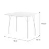 Conjunto Mesa Extensível com 4 Banquetas Branco Carraro - 4