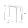 Conjunto Mesa Extensível com 4 Banquetas Branco Carraro - 3
