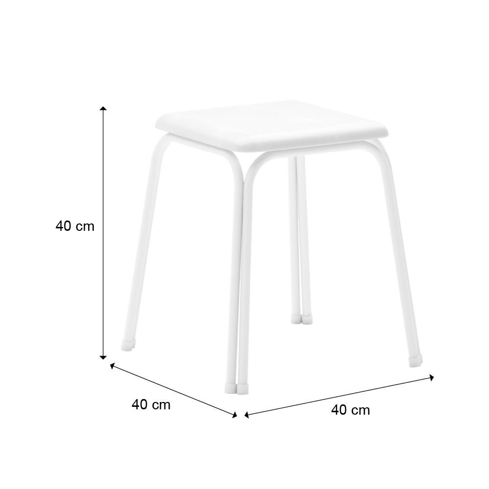 Conjunto Mesa Extensível com 4 Banquetas Branco Carraro - 5