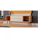Ver imagem 2 de Rack para Tv Horizon 1.8 Off White com Nature - Moveisaqui