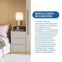 Ver imagem 6 de Mesa de Cabeceira 3 Gavetas Elegance Cinza