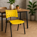 Ver imagem 6 de Kit 12 Cadeiras Iso Fixa Empilhável Escola Igreja Salão:amarelo