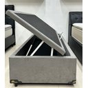 Ver imagem 2 de Cama Box Baú Solteiro 0,88 X 1,88 X 0,40 Premium Sued Cinza