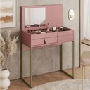 Ver imagem 1 de Penteadeira Industrial Lady 1 Gaveta Rose - Olivar Móveis