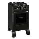 Ver imagem 3 de Fogão Piso 4 Bocas Gás Braslar Carina Mesa Vidro Acendimento Automático Preto Bivolt