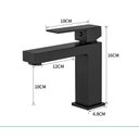 Ver imagem 2 de Torneira Monocomando Cascata Banheiro Baixa 7127 Preta Fosco Luuk Young