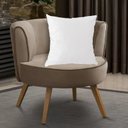 Ver imagem 2 de Capa para Almofada em Veludo Liso Quadrada 60x60 Branco