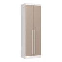Ver imagem 2 de Guarda-Roupa Modulado 2 Portas 3 Gavetas com Cabideiro Infinity Branco/Duna