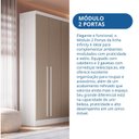 Ver imagem 7 de Guarda-roupa Modulado 2 Portas 3 Gavetas com Cabideiro Infinity