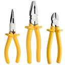 Ver imagem 1 de Alicates Tramontina Kit 3 Peças – Universal, Bico Meia Cana e Corte, Uso Profissional