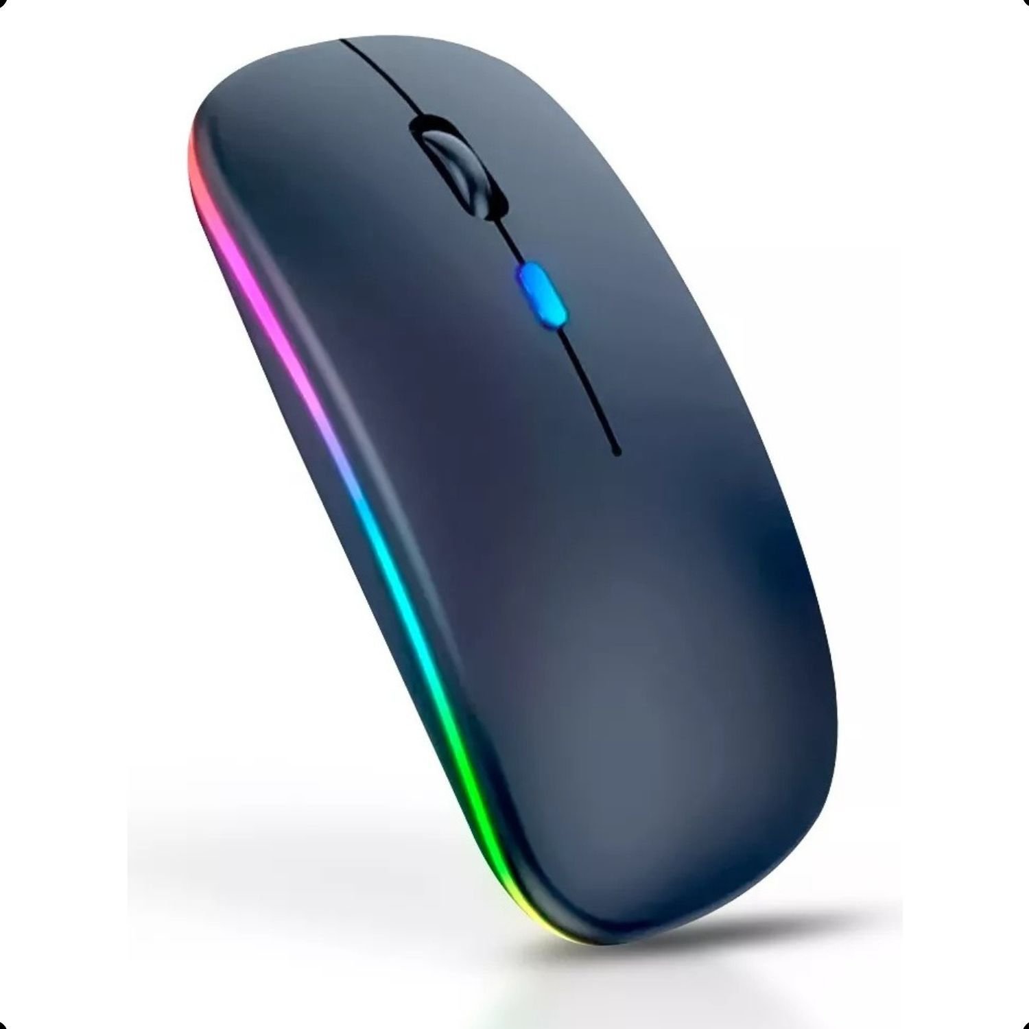 Mouse sem Fio Recarregável Led Carregador Usb Bugshop Preto ...