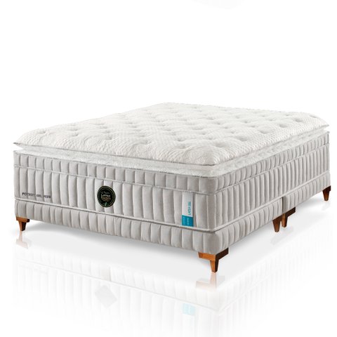 Colchão de Látex Pocket Qgel com Cobre Plus - Casal 138x188cm - Box