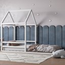 Ver imagem 5 de Cama Infantil Casinha Yescasa Branco/Acetinado