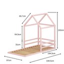 Ver imagem 3 de Cama Infantil Casinha Yescasa Rosa/Limonada