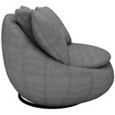 Ver imagem 6 de Poltrona Para Sala De Estar Decorativa Giratória Kira M03 Linho Cinza - Lyam Decor