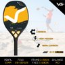 Kit com 2 Raquetes de Beach Tennis Classic Full Carbon VG Plus - Laranja - 8