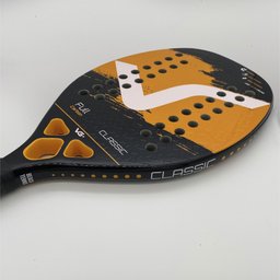 Kit com 2 Raquetes de Beach Tennis Classic Full Carbon VG Plus - Laranja - 6