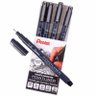 Conjunto de Canetas Nanquin Preto Pointliner 5un - Pentel - 1