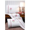 Ver imagem 5 de Enxoval Cobre Leito + Jogo de Cama Athena Queen Completo 11 Peças Percal 180 Fios 80% Algodão / 20